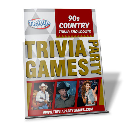 90s Country Music Trivia Party Game Booklet