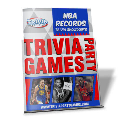 NBA Records Trivia Party Game Booklet