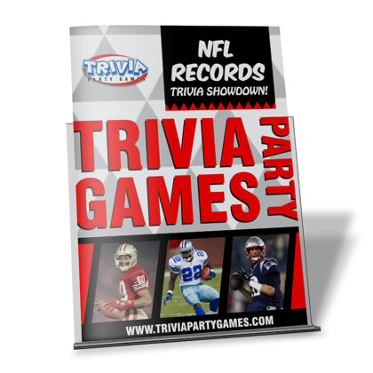 NFL Records Trivia Party Game Booklet