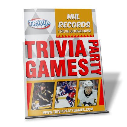 NHL Records Trivia Party Game Booklet